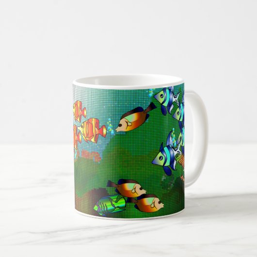 Fisch-Therapie Kaffeetasse (VorderseiteRechts)