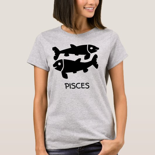 Fisch-Tierkreis T-Shirt (Vorderseite)