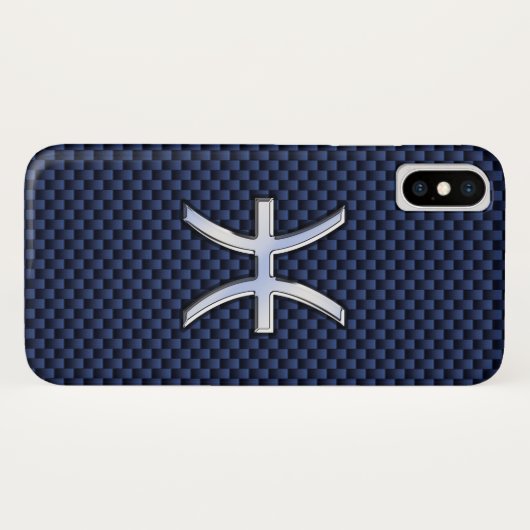 Fisch-Tierkreis-Zeichen auf Case-Mate iPhone Hülle (Rückseite (Horizontal))