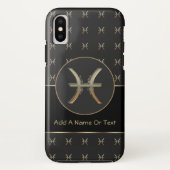 Fisch-Tierkreis-Zeichen personalisiert Case-Mate iPhone Hülle (Rückseite)