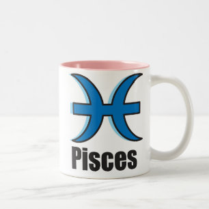 Fisch-Tierkreis-Zeichen Zweifarbige Tasse