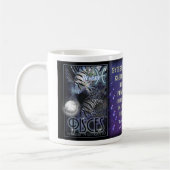 Fisch-Tierkreisschale oder -Tasse Kaffeetasse (Links)