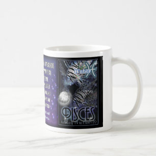 Fisch-Tierkreisschale oder -Tasse Kaffeetasse