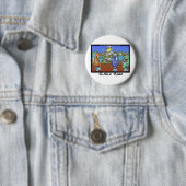 Fisch trifft Märkte AKA Sushi Bar Funny Gifts & Ca Button (Beispiel)