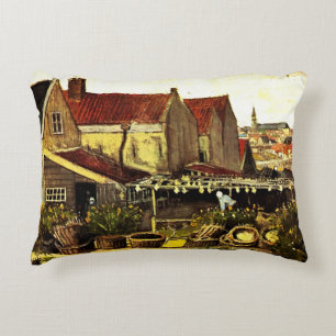 Fisch-Trocken-Schuppen von Vincent van Gogh Dekokissen