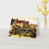 Fisch Trockner Stall von Vincent van Gogh Karte (Gelbe Blume)