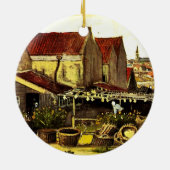 Fisch Trockner Stall von Vincent van Gogh Keramikornament (Hinten)
