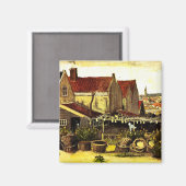 Fisch Trockner Stall von Vincent van Gogh Magnet (Vorderseite/Rückseite)