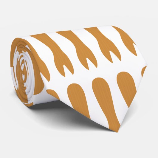 Fisch-u. Chip-Geschäfts-hölzerne Gabel Krawatte (Gerollt)