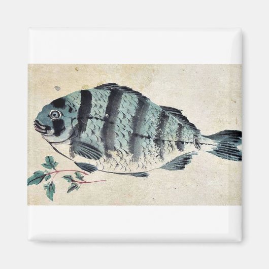 Fisch Ukiyo-e. Magnet (Vorne)