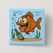 Fisch und Bier Button (Vorderseite)
