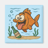 Fisch und Bier Magnet (Vorne)