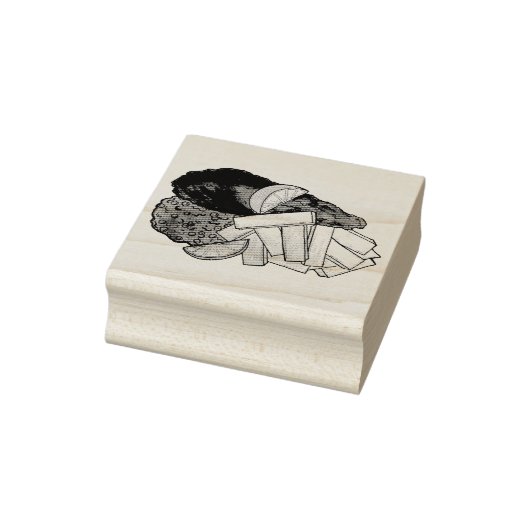 Fisch und Chips Erbsen Britischer Pub Chip Shop Ne Gummistempel (Stempel)
