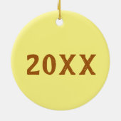 Fisch und Chips Erbsen Britischer Pub Chip Shop Ne Keramik Ornament (Hinten)