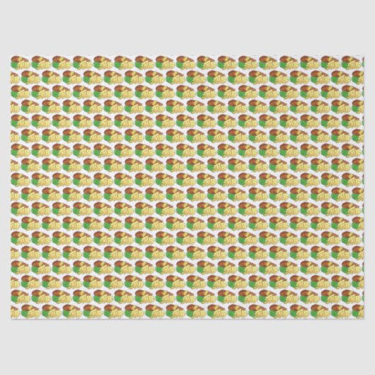 Fisch und Chips Erbsen Britischer Pub Chip Shop Ne Seidenpapier (Vorderseite)