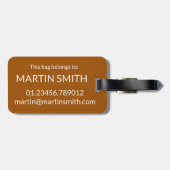 Fisch und Chips Mushy Peas British Pub Fare UK Foo Gepäckanhänger (Rückseite horizontal)