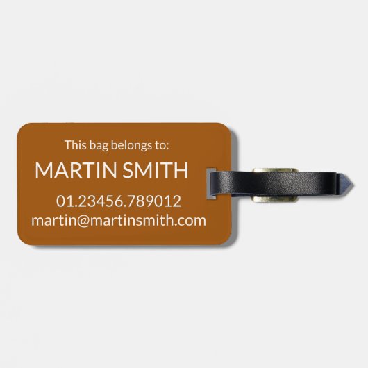 Fisch und Chips Mushy Peas British Pub Fare UK Foo Gepäckanhänger (Rückseite horizontal)