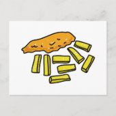Fisch und Chips Postkarte (Vorderseite)