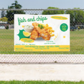 Fisch- und Chips-Restaurant-Außenwand anpassen Banner (InSitu)