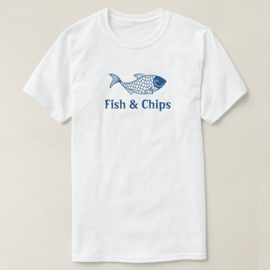 Fisch und Chips Restaurant Einheitliches Shirt (Design vorne)