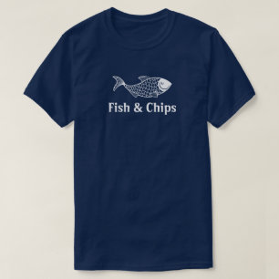 Fisch und Chips Restaurant Einheitliches Shirt