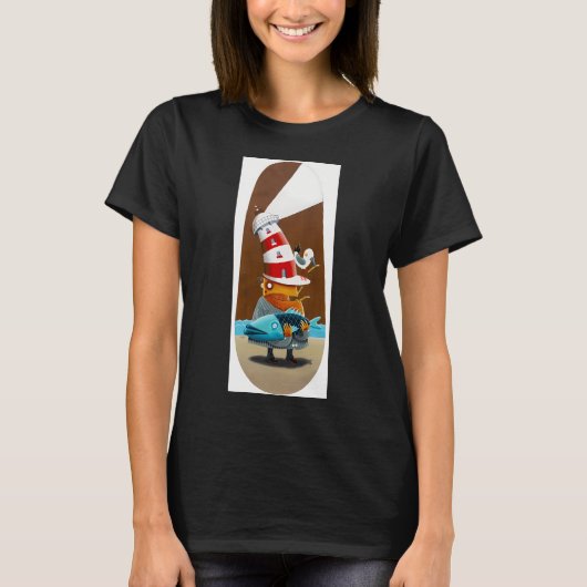 Fisch und Chips T-Shirt (Vorderseite)