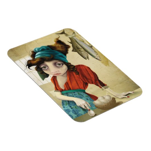 Fisch und Ei Magnet (Rechte Seite)