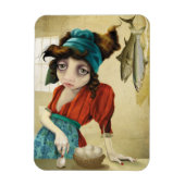 Fisch und Ei Magnet (Vertikal)