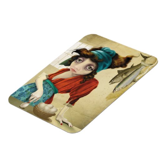 Fisch und Ei Magnet (Linke Seite)