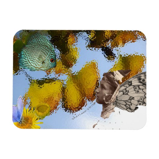Fisch und Fee Magnet (Horizontal)