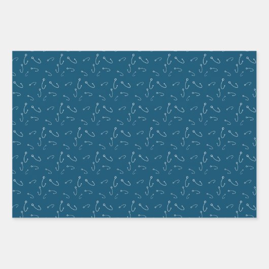 Fisch- und Fischwackelpapierblätter Geschenkpapier Set (Vorderseite 2)