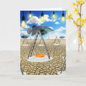 Fisch und frittierte Eier Karte (Gelbe Blume)