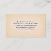 Fisch und Haken im Wasser | Sportartikel Visitenkarte (Rückseite)