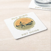 Fisch und Heimtiere - ein Fliegendesign Rechteckiger Pappuntersetzer (angewinkelt)