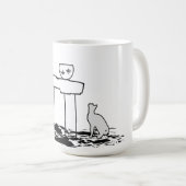 Fisch und Katze Kaffeetasse (VorderseiteRechts)