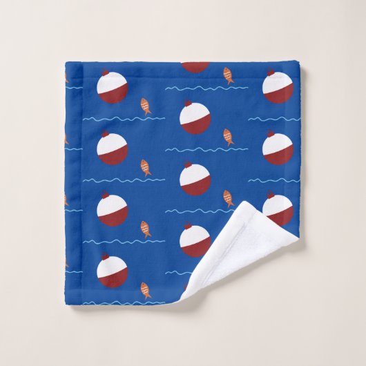 Fisch und Köder Badezimmer Badhandtuch Set (Waschlappen)