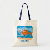 Fisch und Köder in der Liebe Tote Beutel Tragetasche (Vorne)