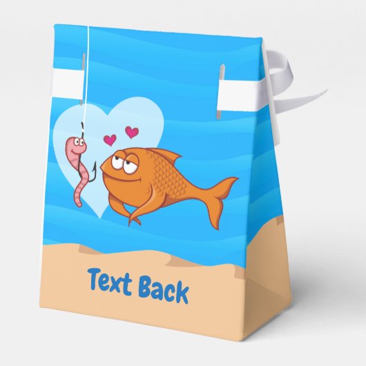 Fisch und Köder in Liebe Gefälligkeitsbox Geschenkschachtel (Rückseite)
