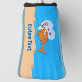 Fisch und Köder in Liebe Golf Head Cover Headcover (Rotieren 90)
