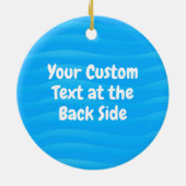 Fisch und Köder in Liebe Keramik Ornament (Hinten)