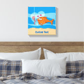 Fisch und Köder in Liebe, Leinwand (Insitu (Schlafzimmer))
