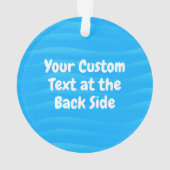 Fisch und Köder in Liebe Ornament (Rückseite)