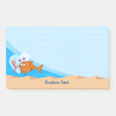 Fisch und Köder in Liebe Post-it Klebezettel (Vorderseite)