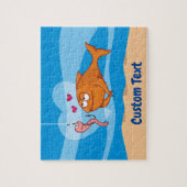 Fisch und Köder in Liebe Puzzle (Vertikal)