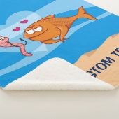 Fisch und Köder in Liebe Sherpadecke (3/4)