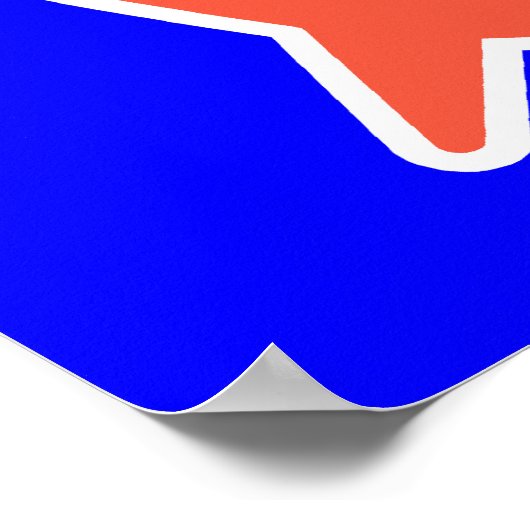 Fisch und Messer Poster (Ecke)