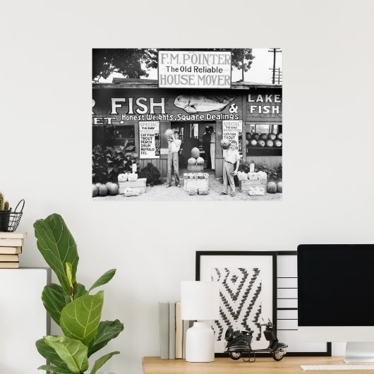 Fisch und Obst: 1936 Poster (Heimbüro)