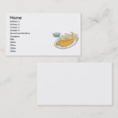 Fisch und Pommes frites Visitenkarte (Vorne/Hinten)
