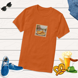 Fisch und Pommes London BigBen UK Essen Reisegesch T-Shirt