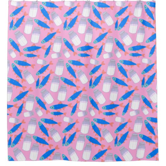 Fisch und Salz Duschvorhang (Vorderseite)